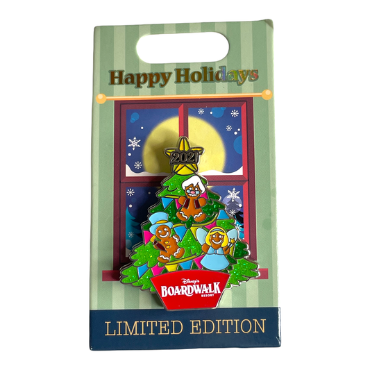 2021 Christmas Tree Happy Holidays Disney's Boardwalk- Limited Edition 1500