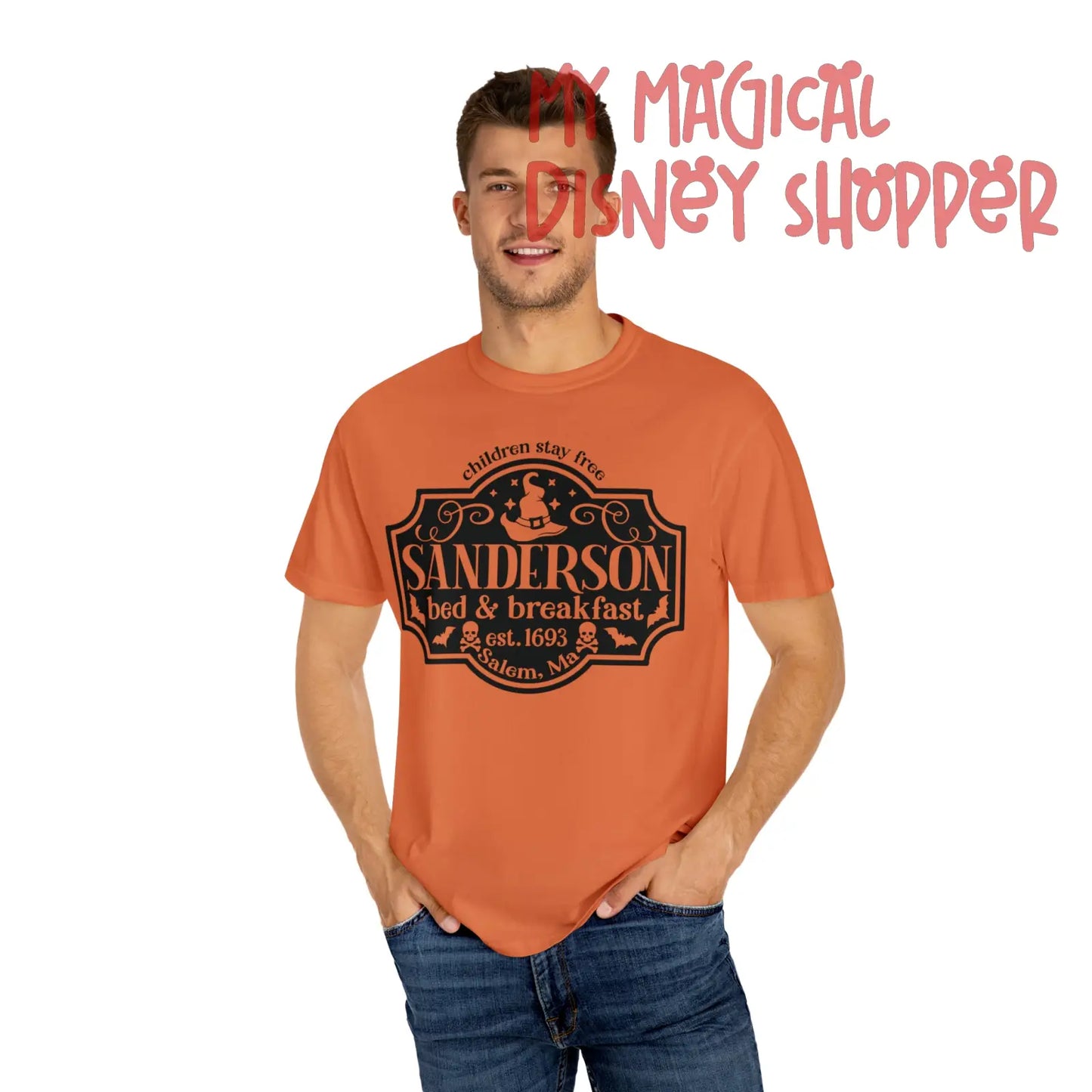 Sanderson Sisters Bed and Breakfast Unisex Garment-Dyed T-shirt