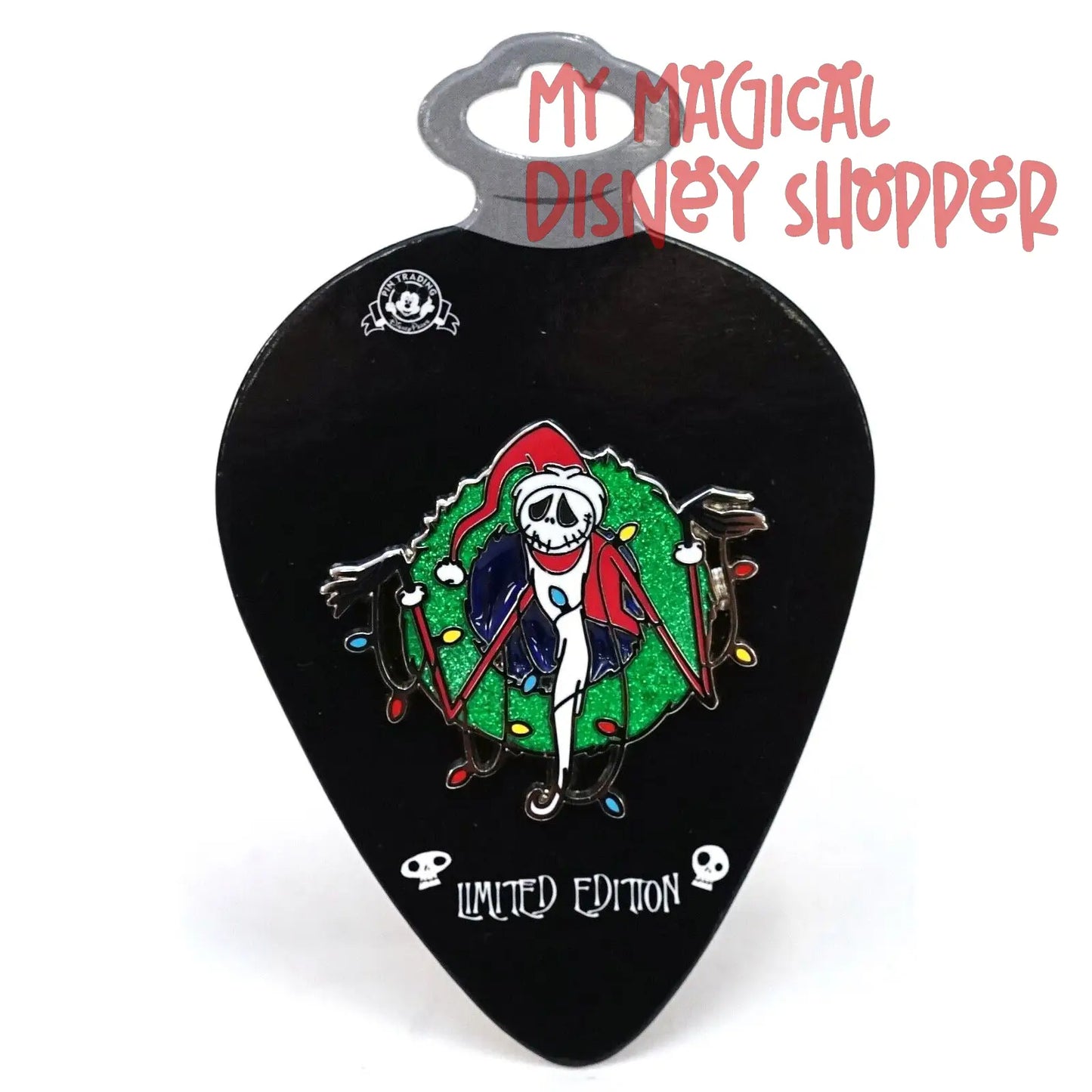 Santa Jack Skellington Pin Ornament Wreath Lights Pin - Limited Edition