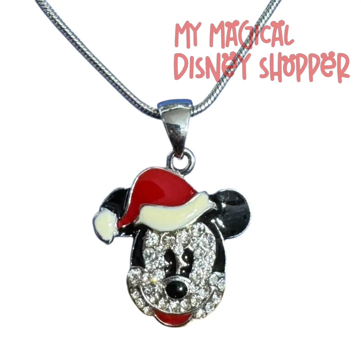 Santa Mickey Necklace