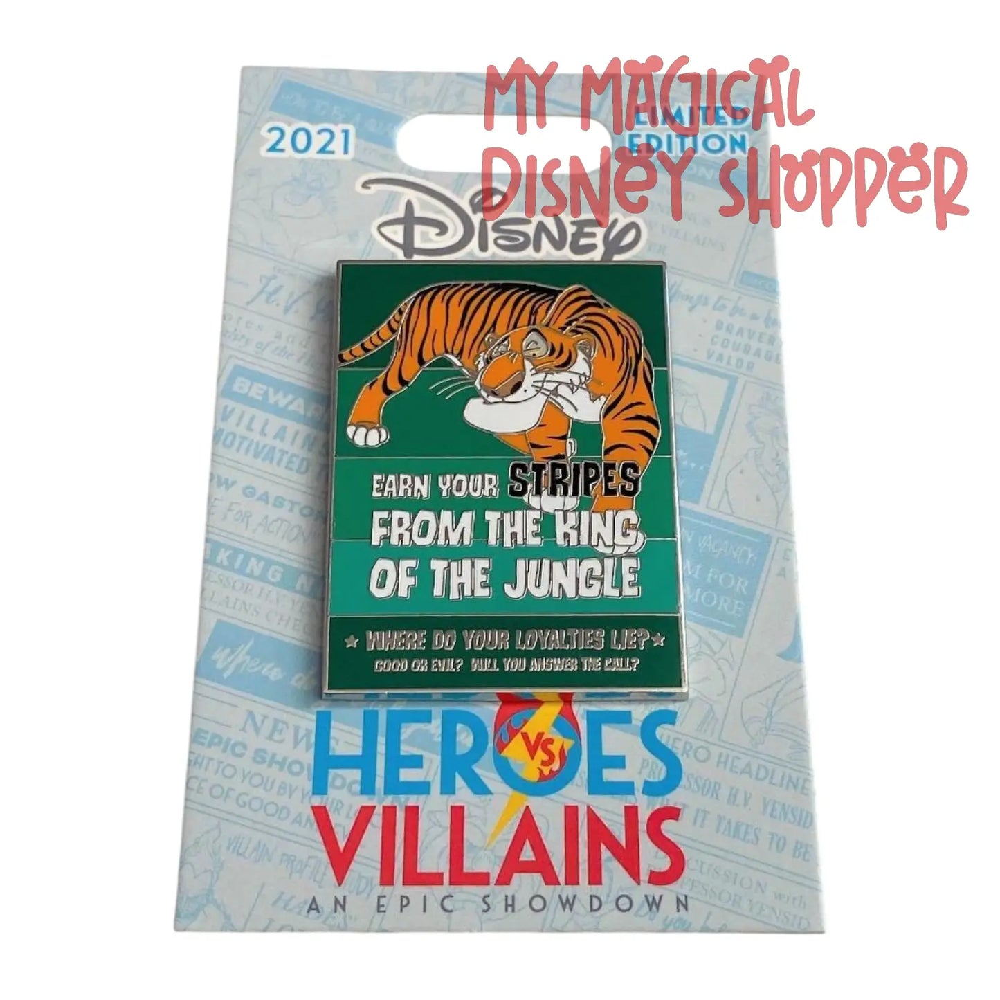 Shere Khan Recruitment Poster Series  - Heroes vs Villains Pin Event  - Limited Edition 2000
