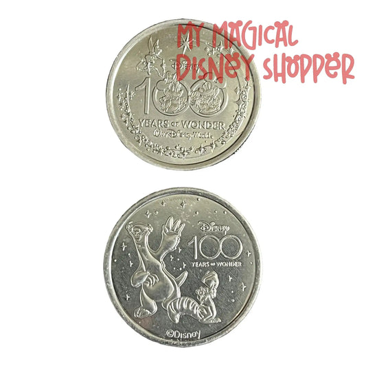 Sid and Scrat from Ice Age Disney 100 Silver Medallion