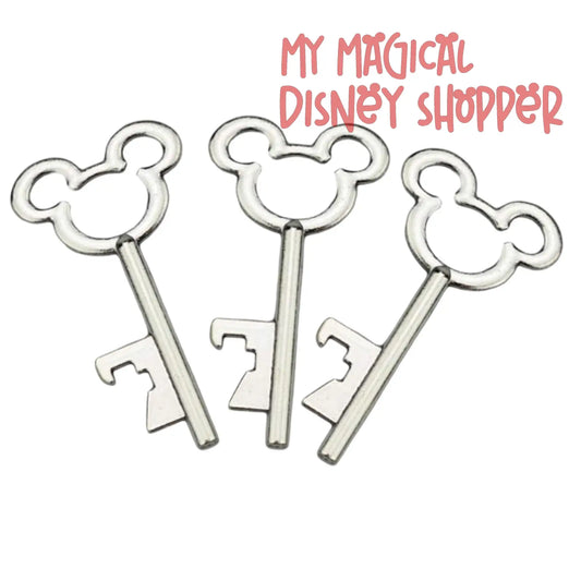 Silver Mickey Head Skeleton Key Bottle Opener
