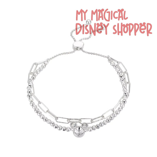 Silver Plated “Mickey Is Forever” Disney Bracelet