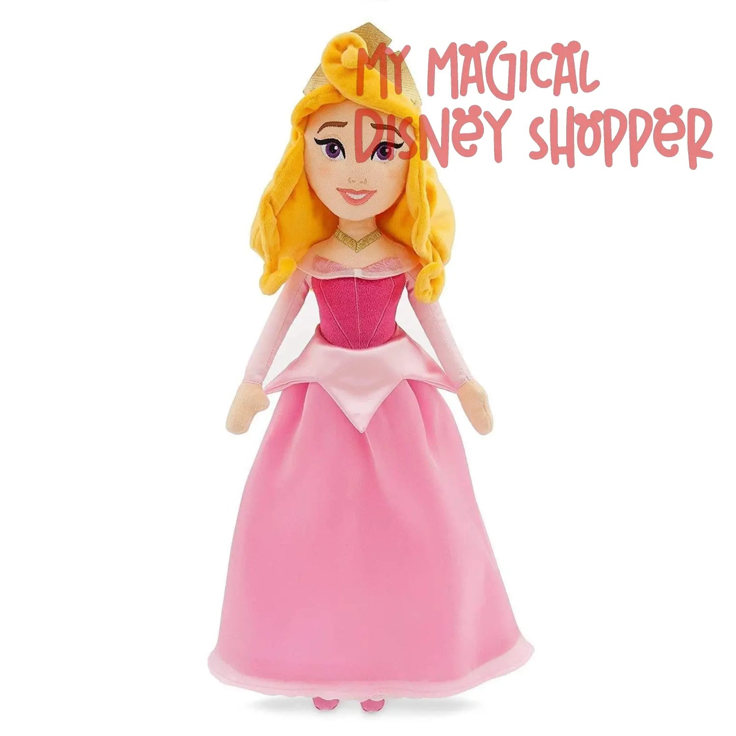 Sleeping Beauty Aurora Pink Soft Plush - Vintage