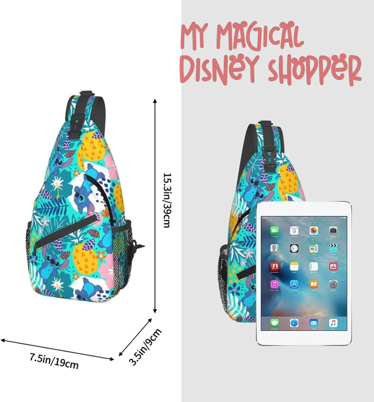 Sling Bag,Stitch Crossbody Sling Backpack Travel Hiking Chest Bag Daypack for Purses Shoulder Bag Women Men's