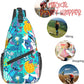 Sling Bag,Stitch Crossbody Sling Backpack Travel Hiking Chest Bag Daypack for Purses Shoulder Bag Women Men's