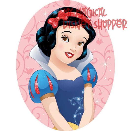 Snow White Ad-Fab™ Disney Princess Adhesive Fabric 3" Sticker