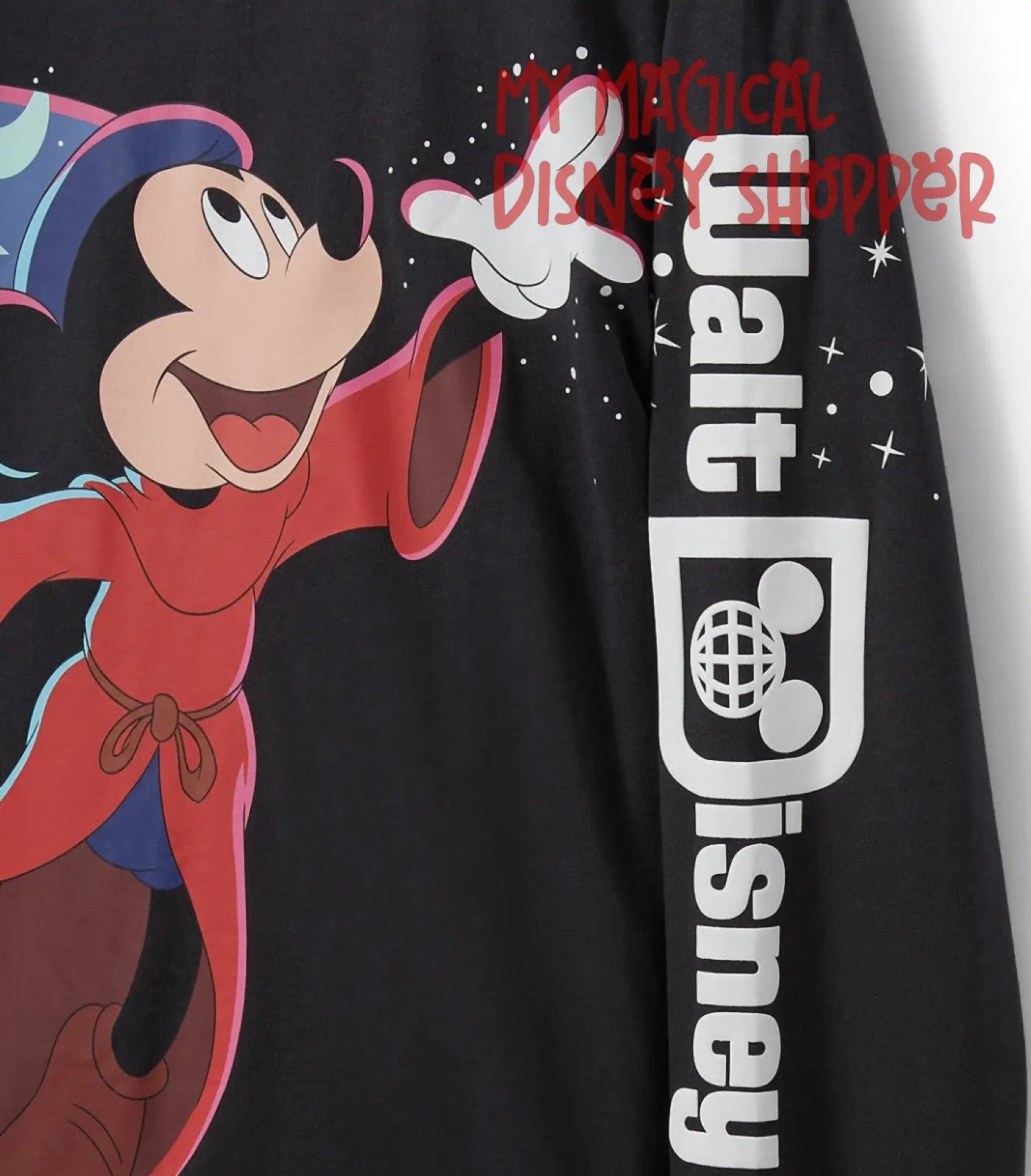 Sorcerer Mickey Long Sleeve Shirt - Unisex Size Small