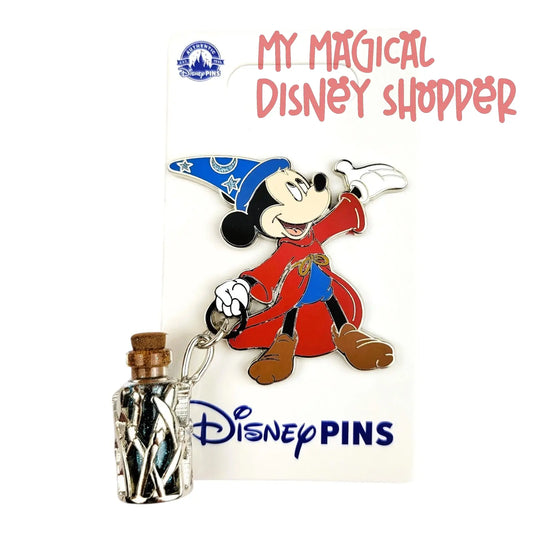 Sorcerer Mickey with Pixie Dust Bottle Pin