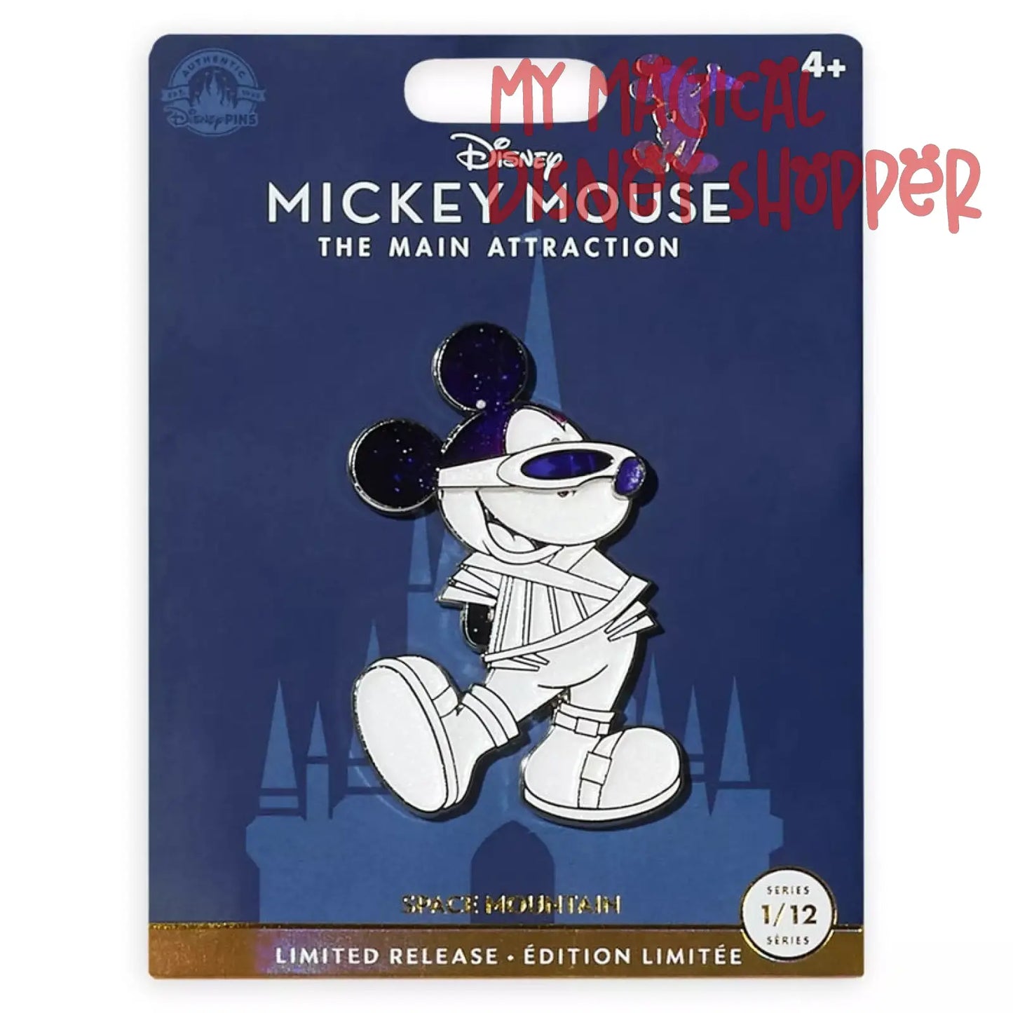 Space Mountain Mickey Mouse: The Main Attraction Pin - Limited Release