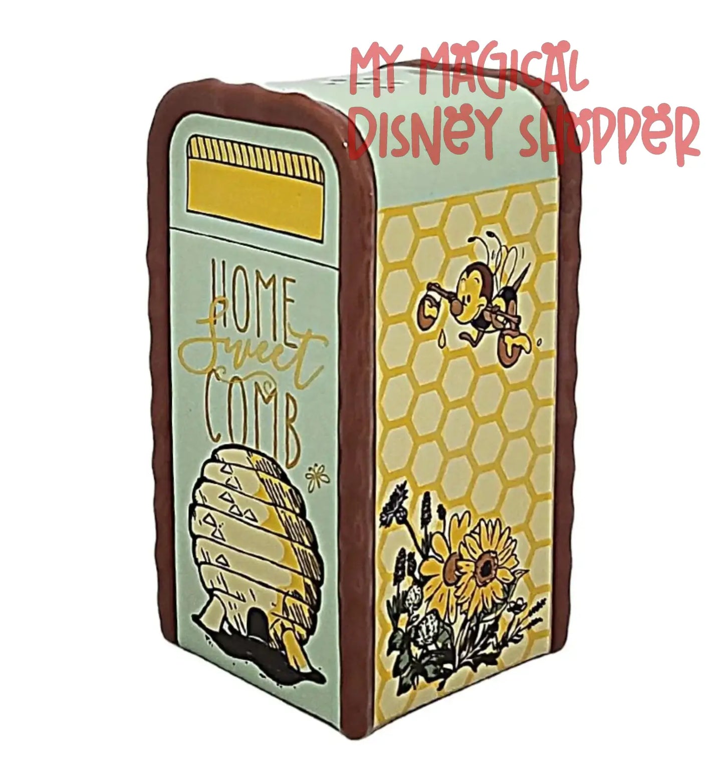 Spike Bee Trash Can Salt Pepper Shaker - Disney Flower Garden Festival 2022