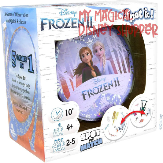 Spot It! Frozen 2 Matching Card Game for Kids Ages 6+