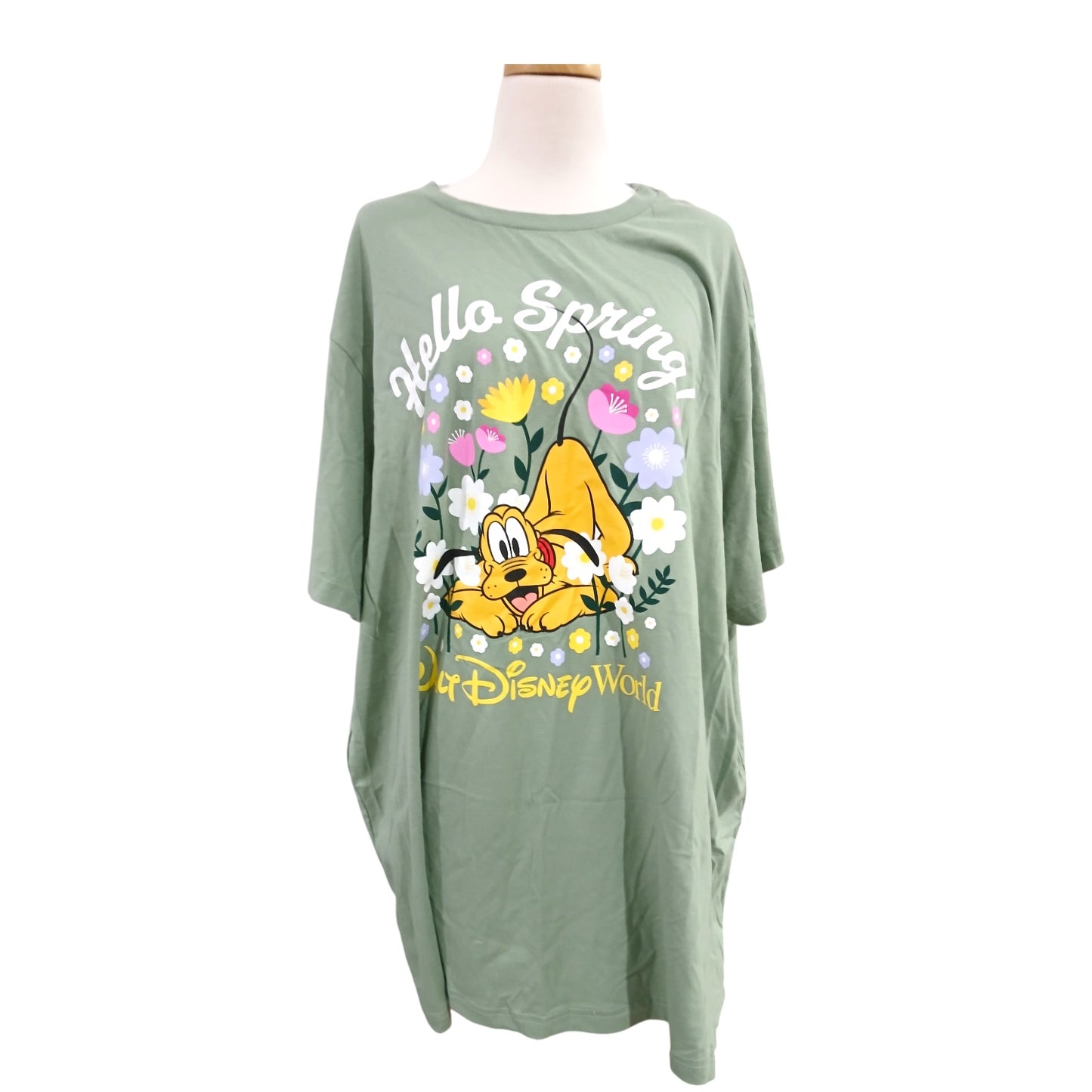 Disney Parks “Hello Spring” Pluto T-Shirt – Size 3XL 🌸☀️🐶✨
