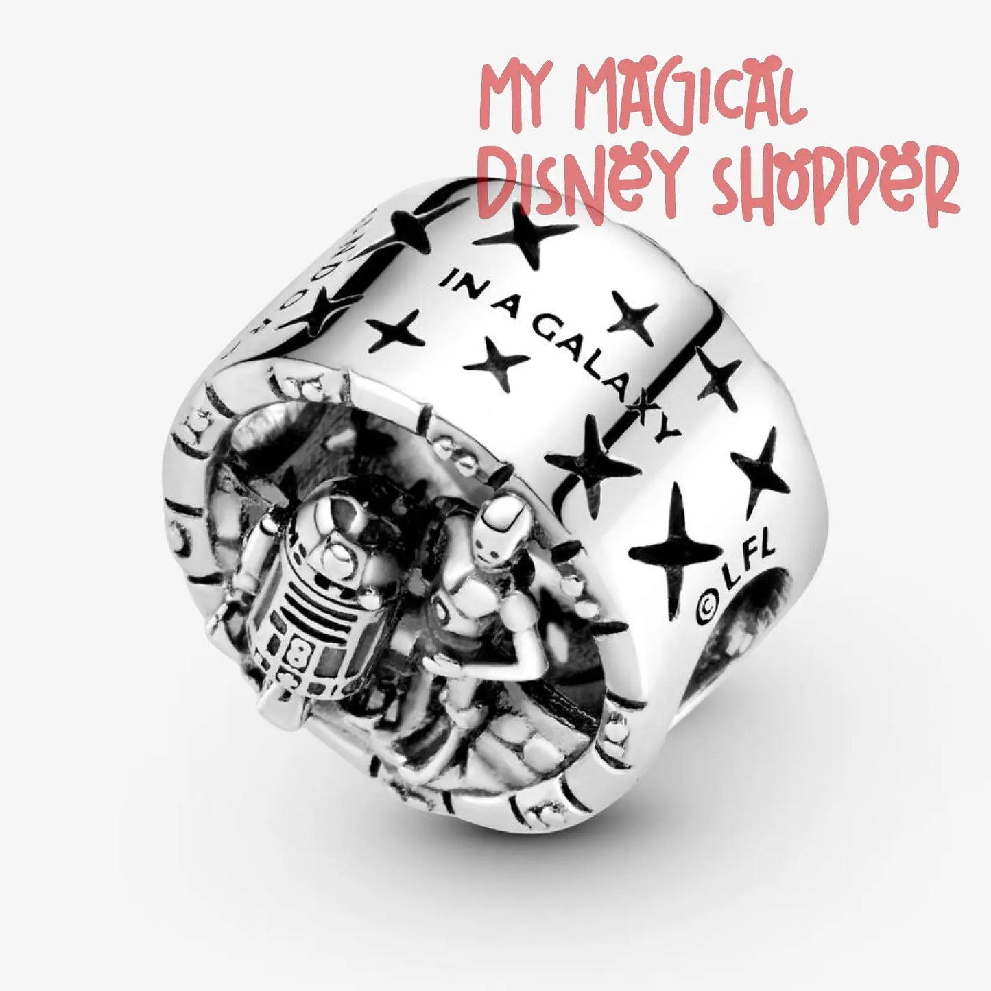 Star Wars C-3PO and R2-D2 Openwork Charm