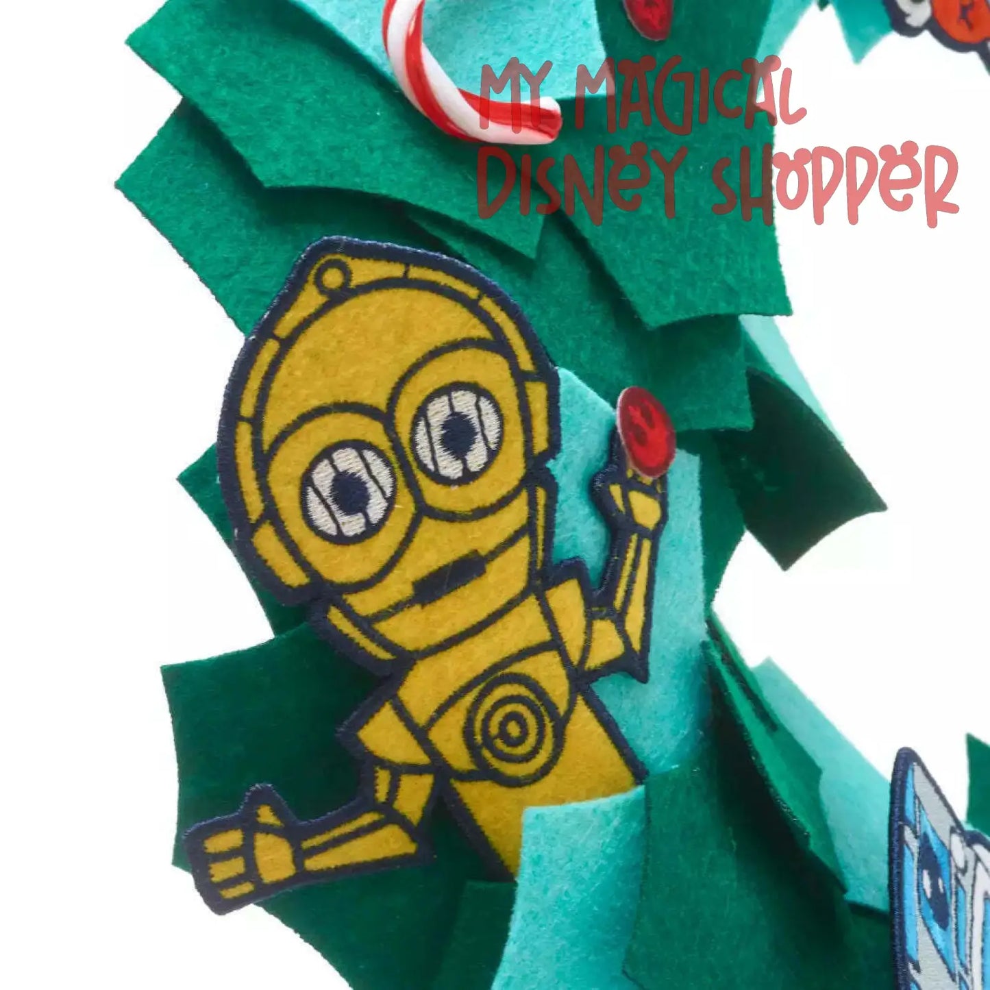Star Wars Characters Christmas Holiday Door Wreath Decor Disney Parks