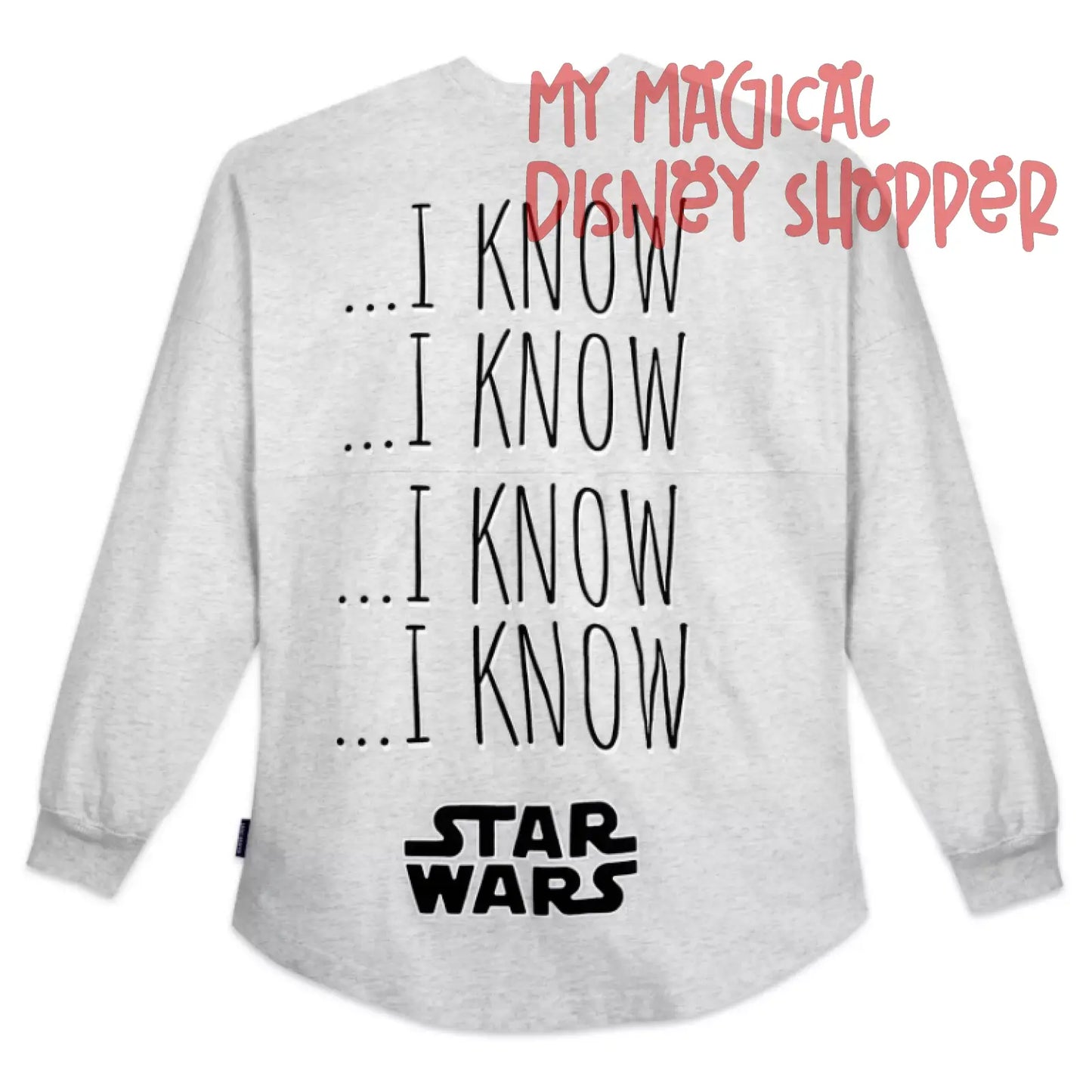 Star Wars "I Know" Spirit Jersey - Unisex Adult Size Medium