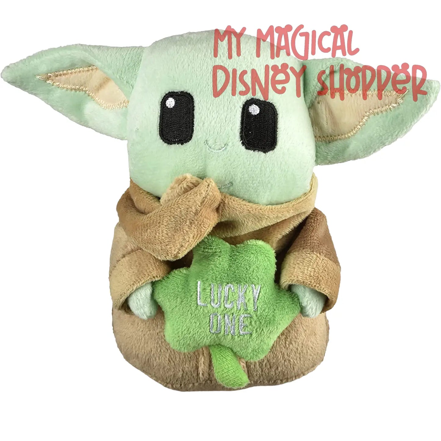 Star Wars St Patty's Grogu Squeaker Pet Toy