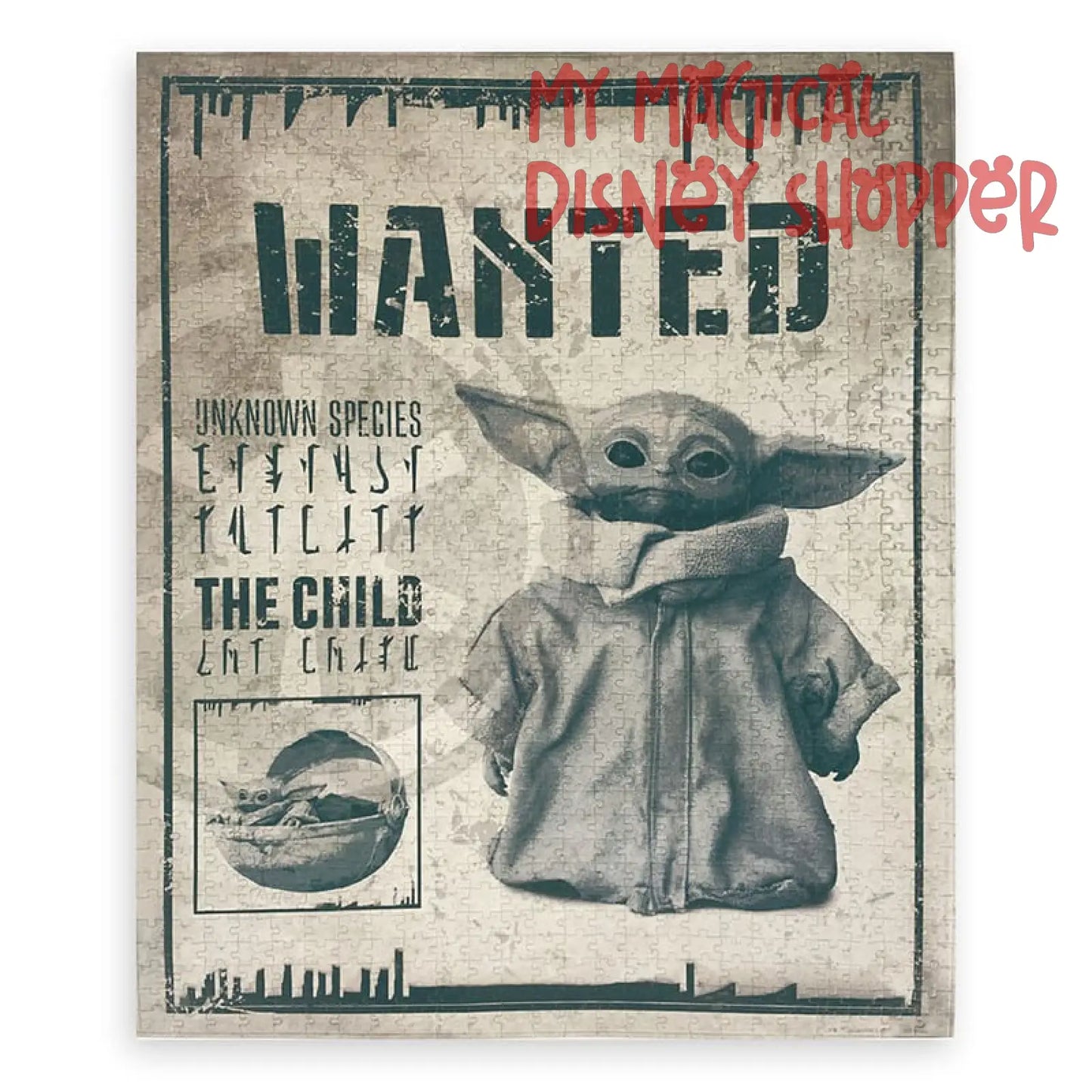 Star Wars - The Mandalorian - The Child - Wanted Poster Disney Puzzle