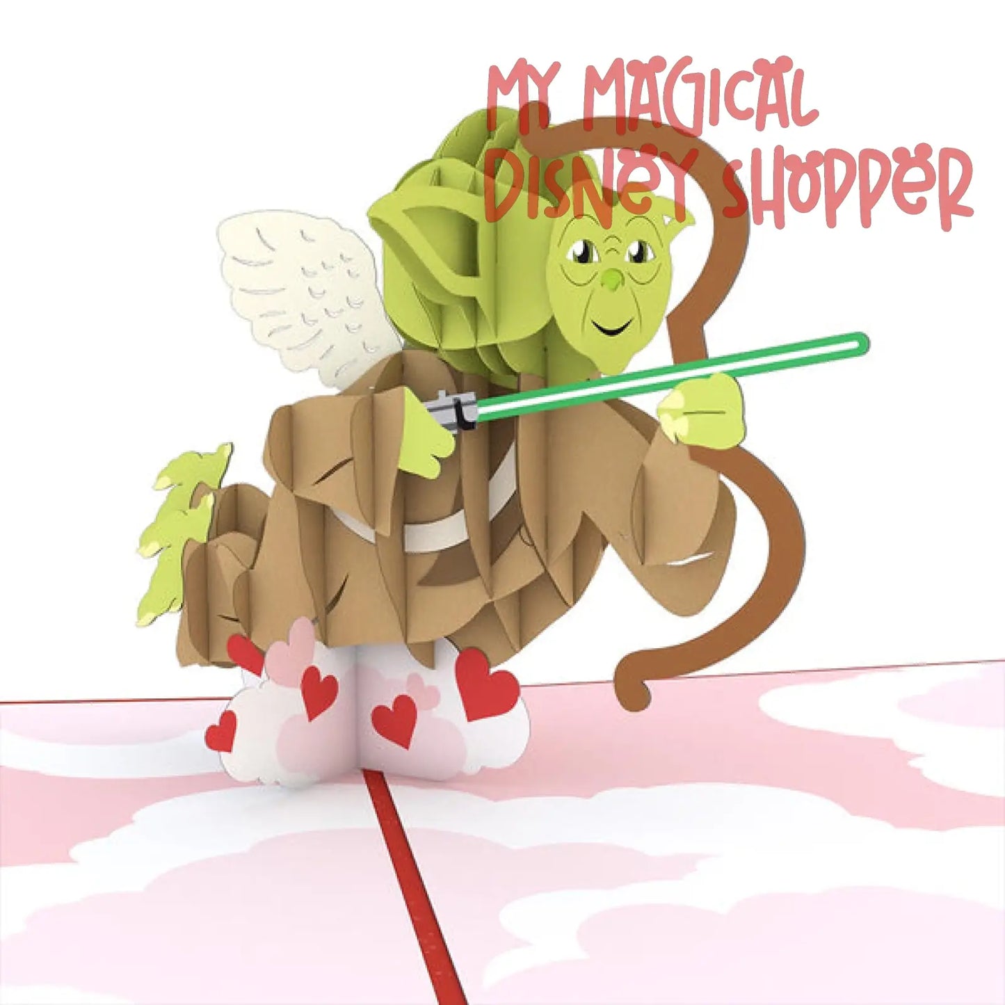 Star Wars Yoda Cupid Pop-Up Card