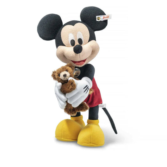 Disney "D100" Mickey Mouse with Mini Teddy Bear - Collectors Edition