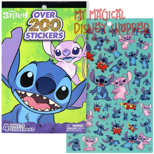 Stitch 4 Sheet Foil Cover Sticker Pad, 200+ Stickers