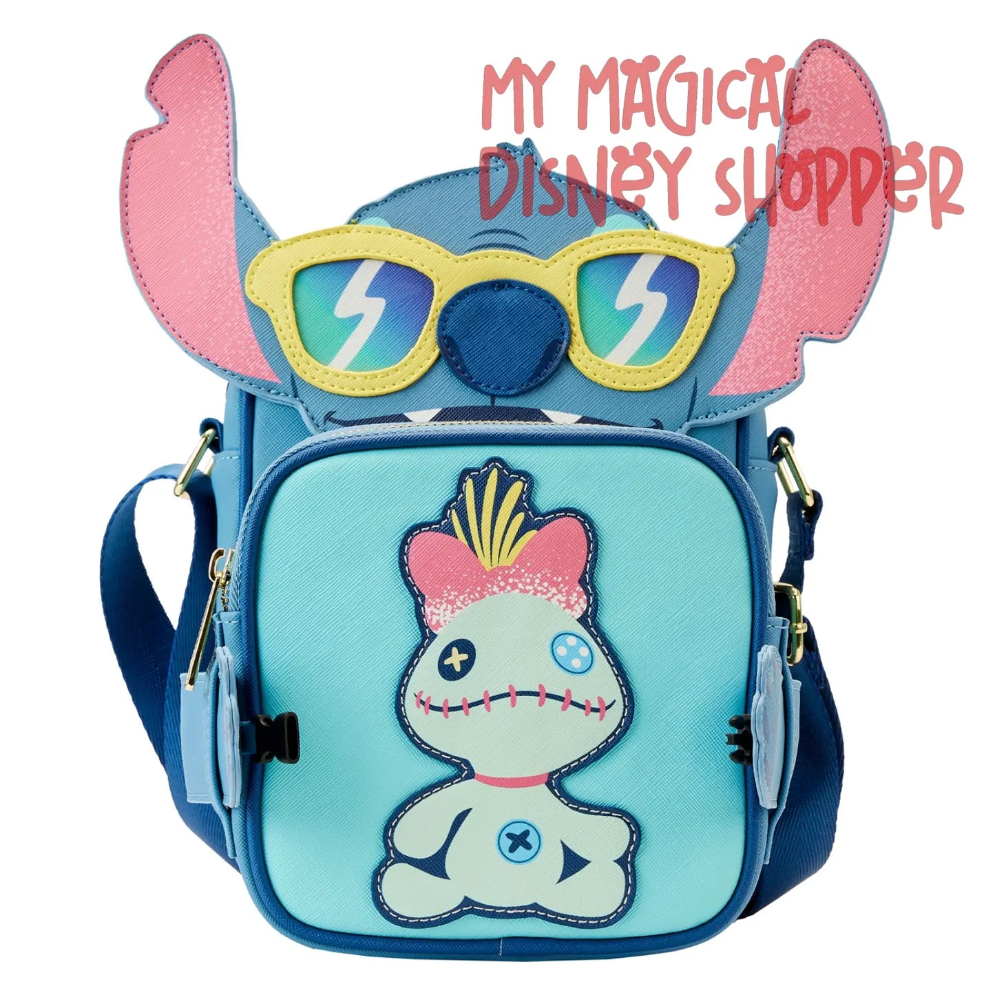 Stitch Beach Day Crossbuddies Disney Parks Loungefly Crossbody Bag