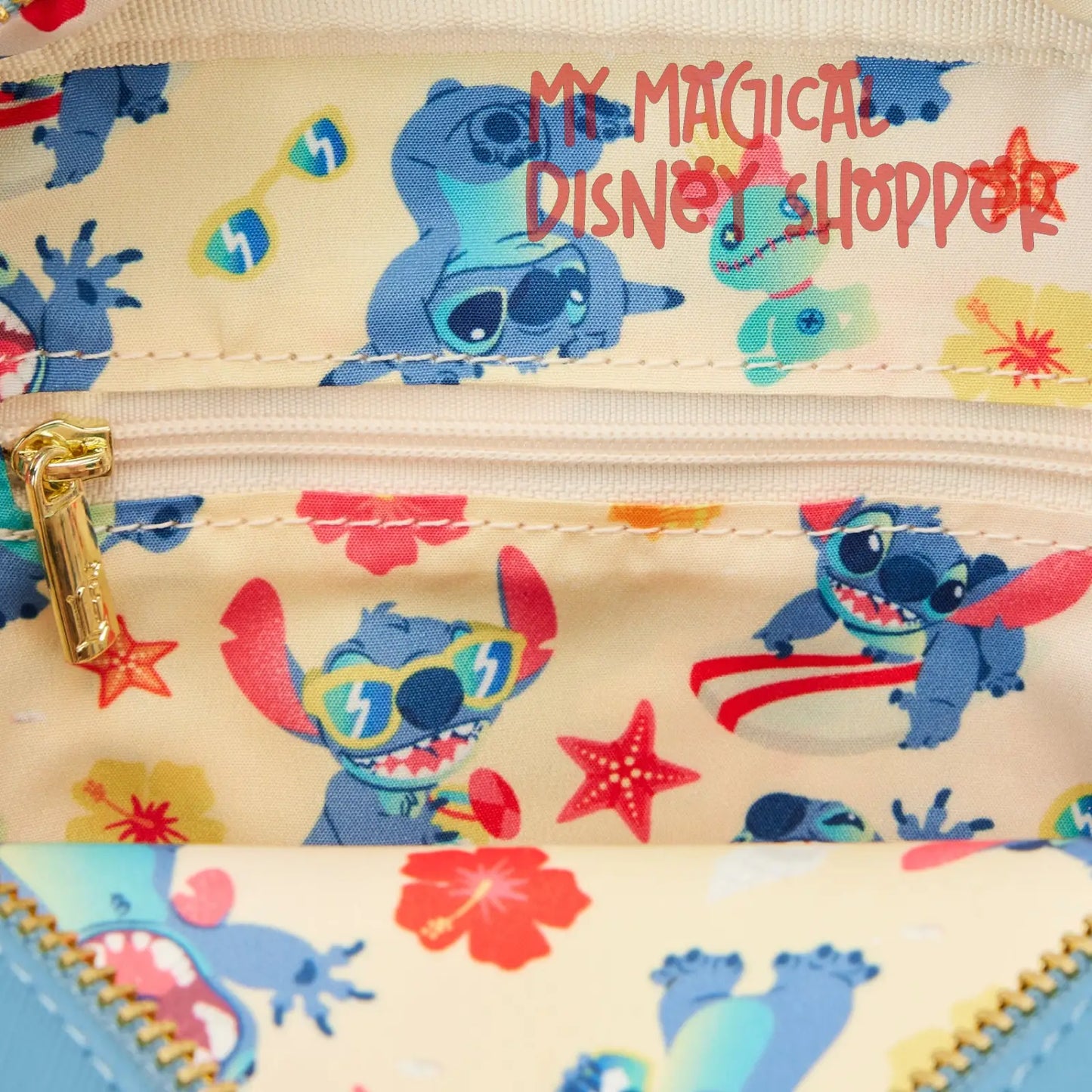 Stitch Beach Day Crossbuddies Disney Parks Loungefly Crossbody Bag