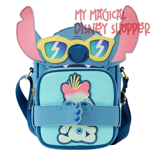 Stitch Beach Day Crossbuddies Disney Parks Loungefly Crossbody Bag