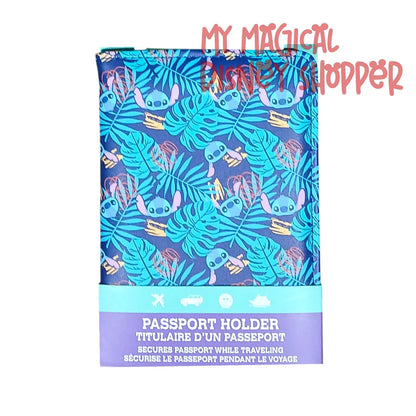 Stitch PU Leather Passport Case Business Name ID Card Holder ✈️💙