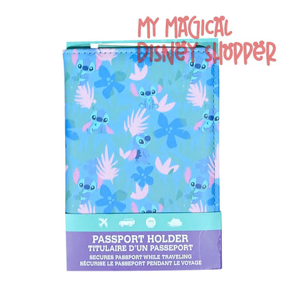 Stitch PU Leather Passport Case Business Name ID Card Holder ✈️💙