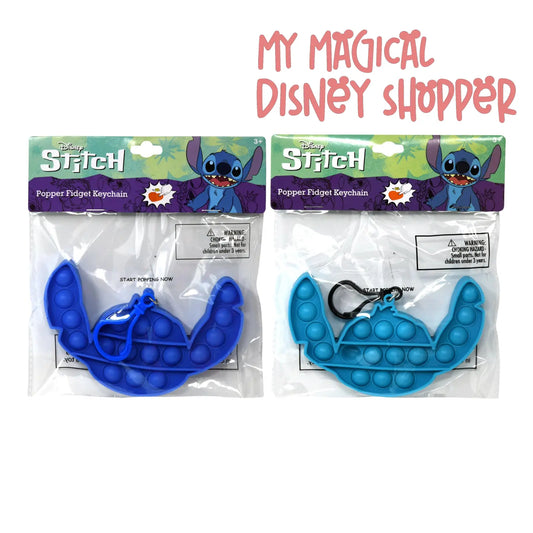 Stitch Shaped Pop Fidget Keychain
