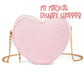 Stoney Clover Lane Pink Terry Cloth Heart Crossbody