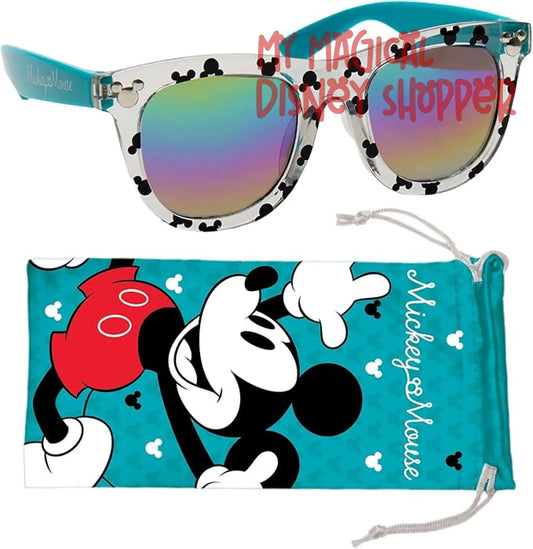 Youth Mickey Mouse Sunglasses for Kids Sun-Staches Mickey Mouse Sunglasses Stylish, Comfortable & Durable UV-Protection Disney Sunglasses for Kids - With Soft Carrying Case