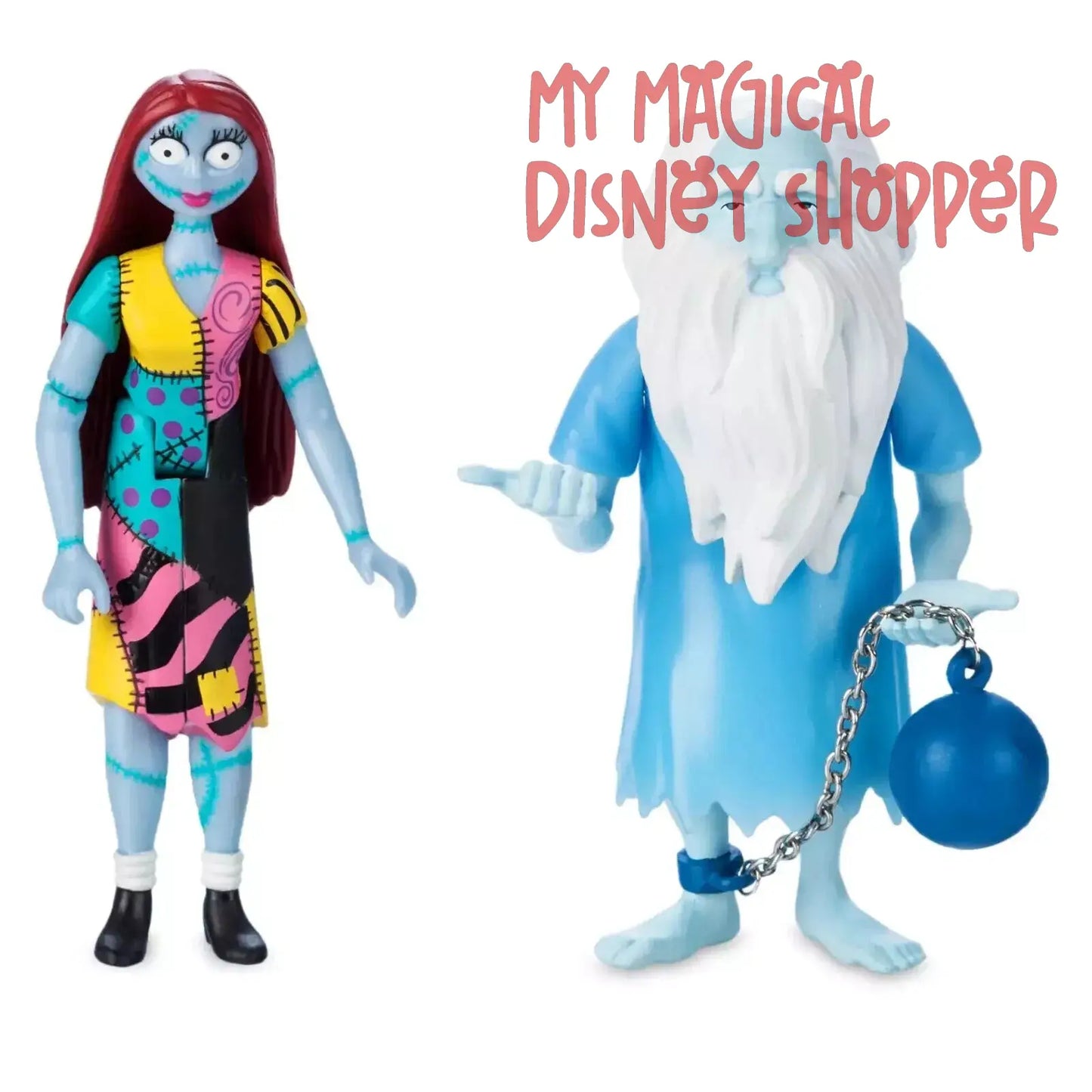 Super7 Disney The Haunted Mansion Holiday Sally & Gus Action Figure Set