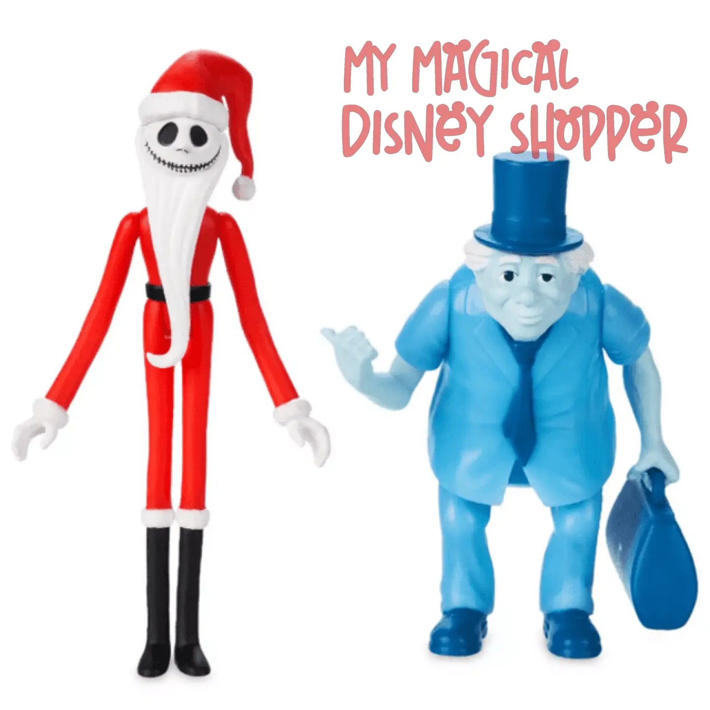Super7 The Haunted Mansion Holiday Santa Jack & Phineas Figure