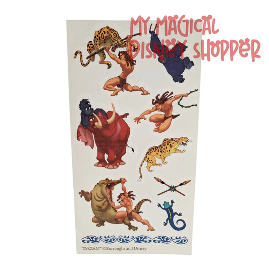 Tarzan Temporary Tattoo Sheet
