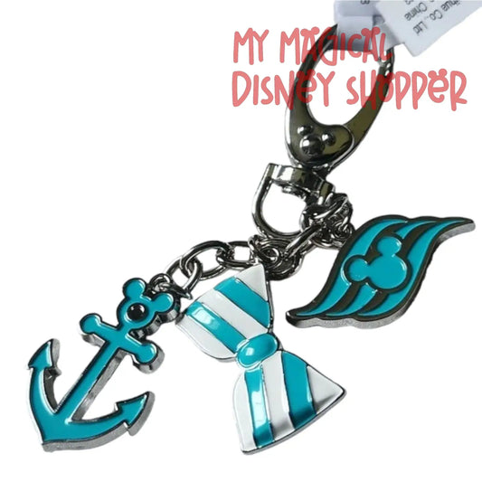 Teal Dangle Disney Cruise Line Keychain