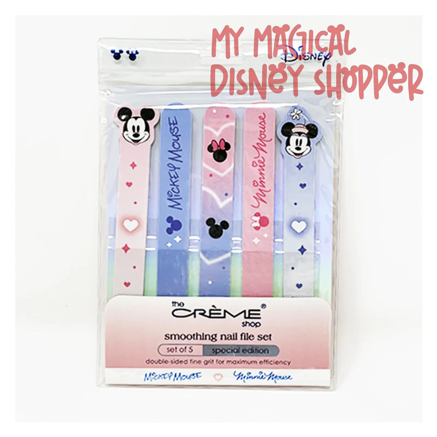 The Creme Shop x Disney Mickey & Minnie Smoothing Nail File Set of 5