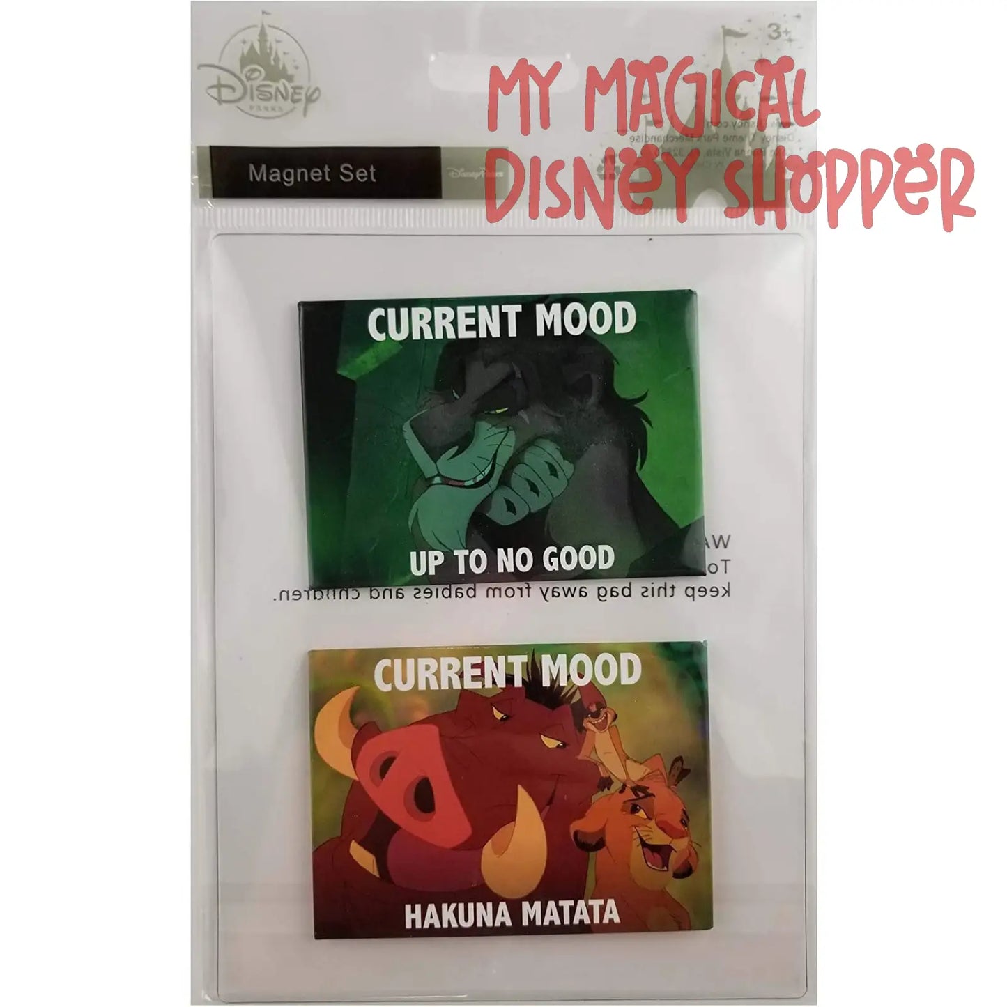 The Lion King Hakuna Matata Current Mood Magnet Set