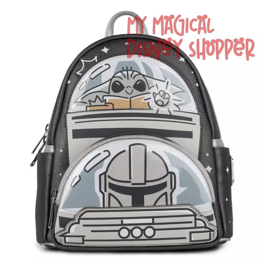 The Mandalorian and Grogu Loungefly Mini Backpack