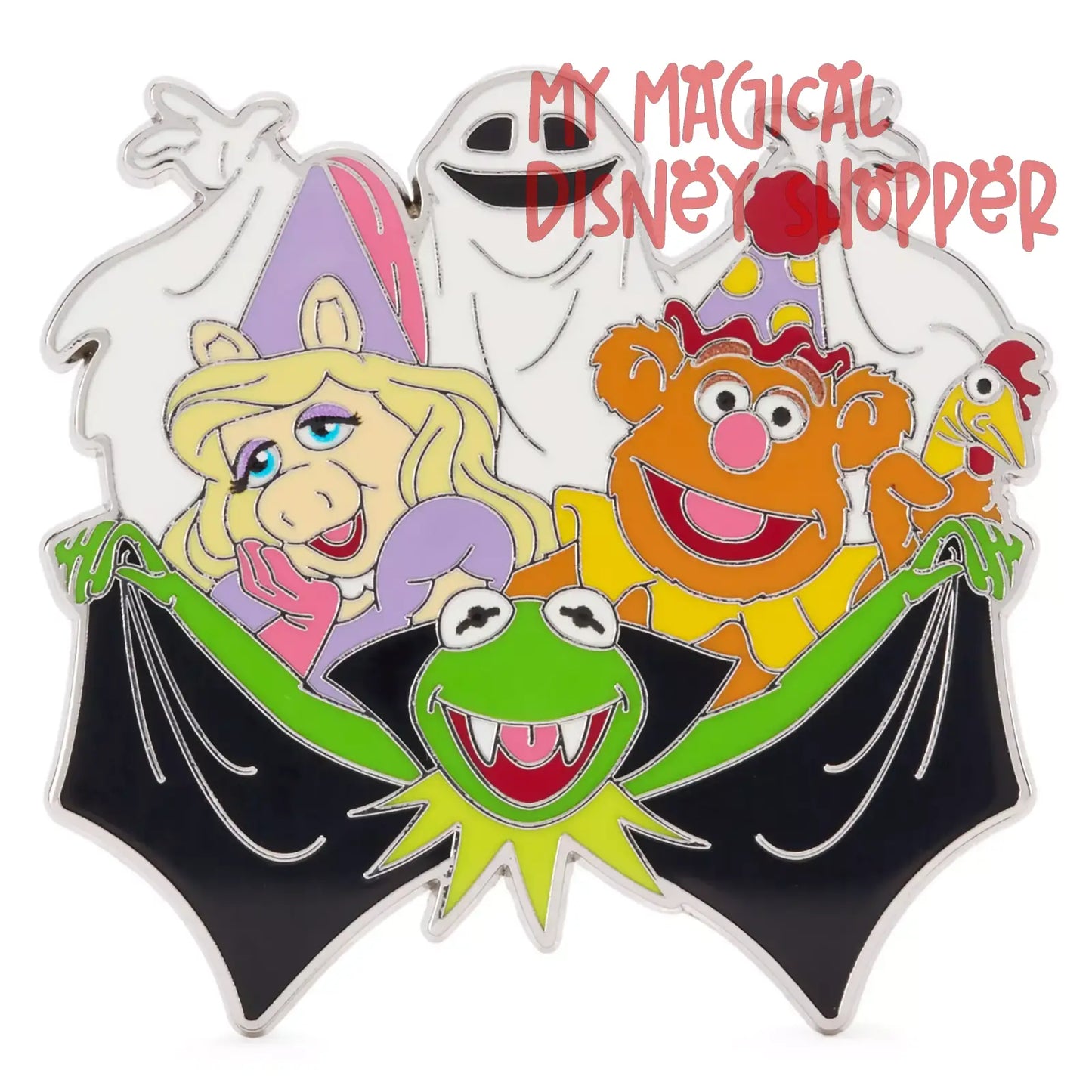 The Muppets Halloween Pin - Kermit the Frog, Miss Piggy, Fozzie Bear