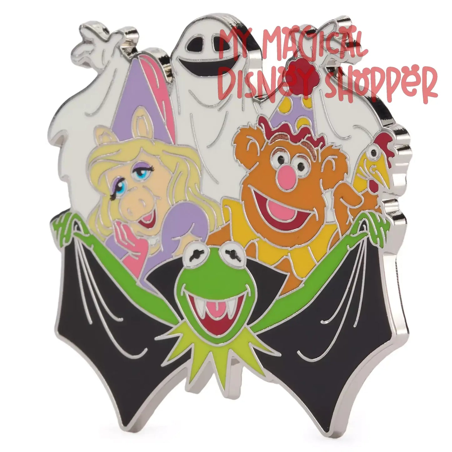 The Muppets Halloween Pin - Kermit the Frog, Miss Piggy, Fozzie Bear
