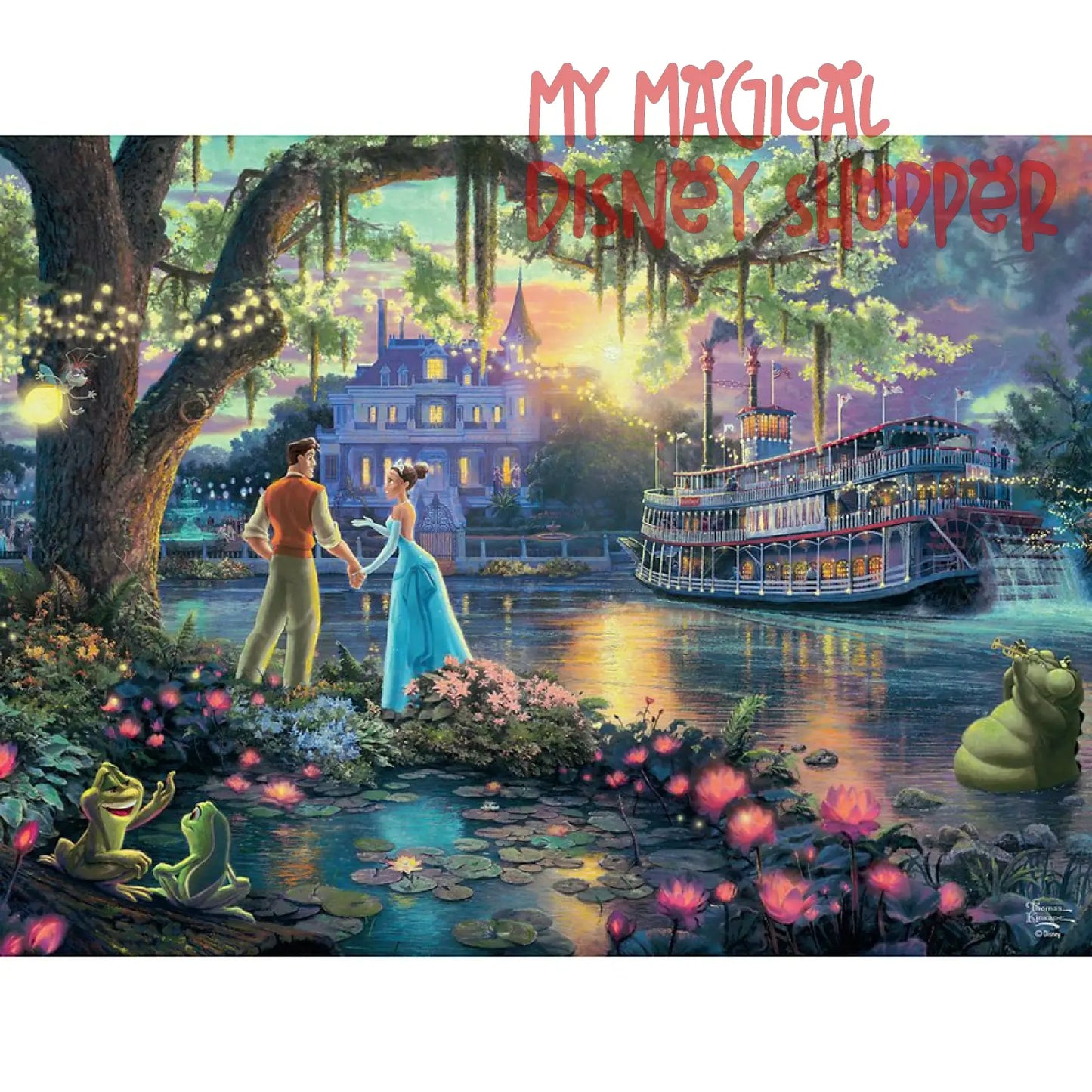 The Princess and the Frog Puzzle by Thomas Kinkade Studios