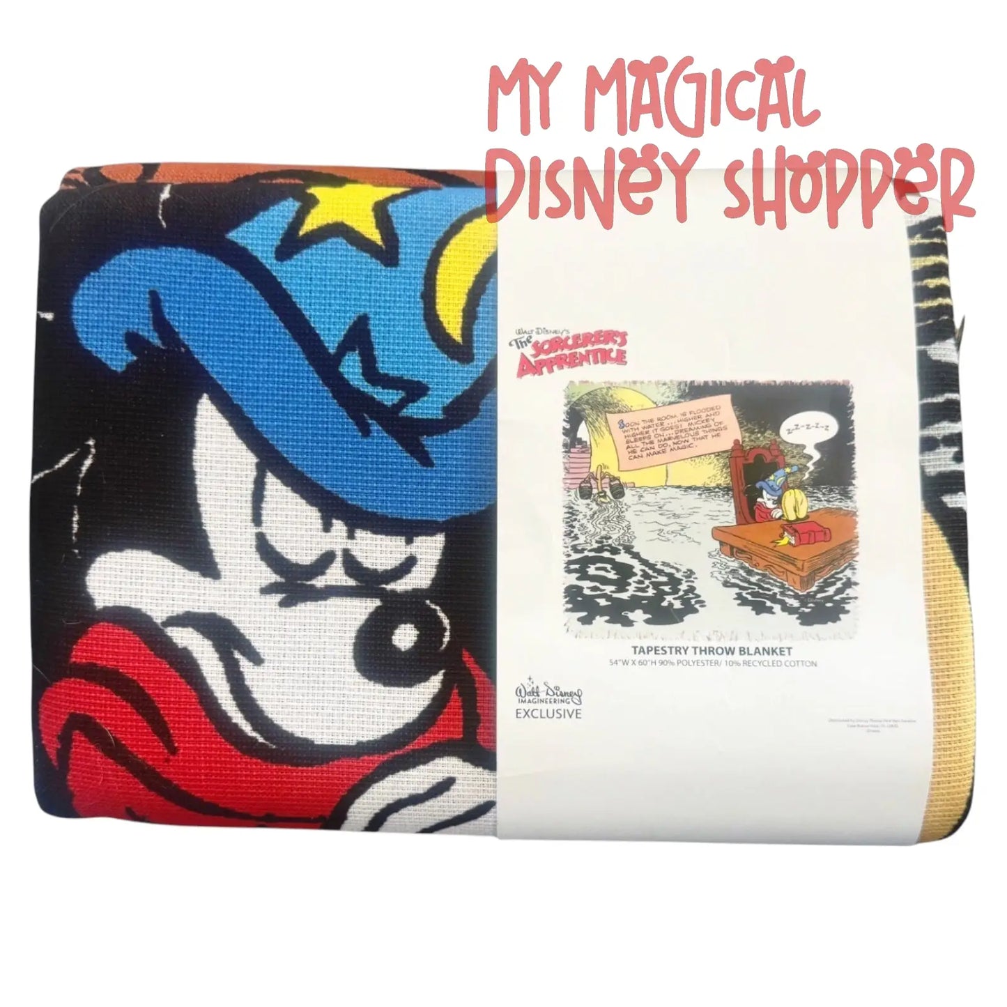 The Sorcerer’s Apprentice Tapestry Throw Blanket – Walt Disney Imagineering ✨🪄🐭