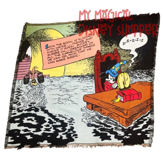 The Sorcerer's Apprentice Tapestry Throw Blanket - Walt Disney Imagineering