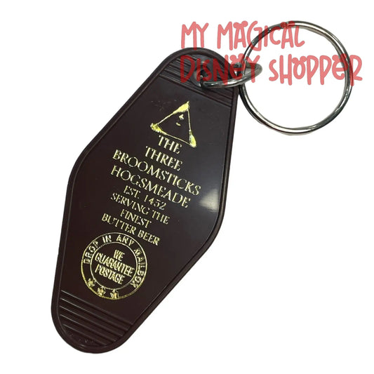The Three Broomsticks Hogsmeade Hotel Key Fob