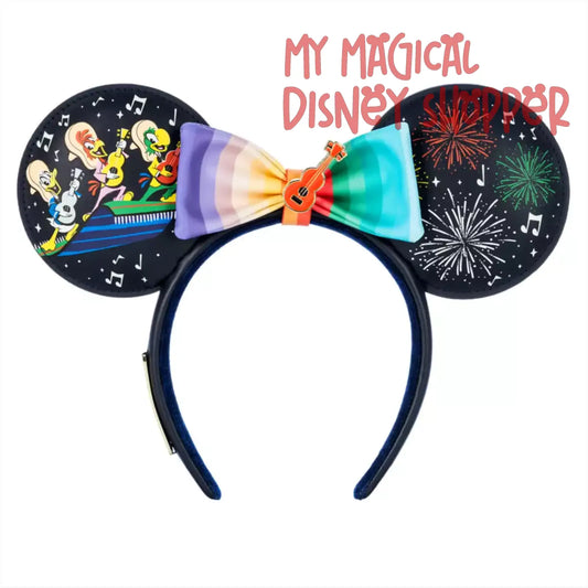 The Three Caballeros Glow-in-the-Dark Loungefly Ear Headband with Removable Bow – EPCOT