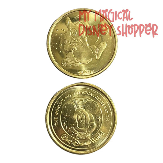 Thumper Walt Disney World 50th Gold Medallion