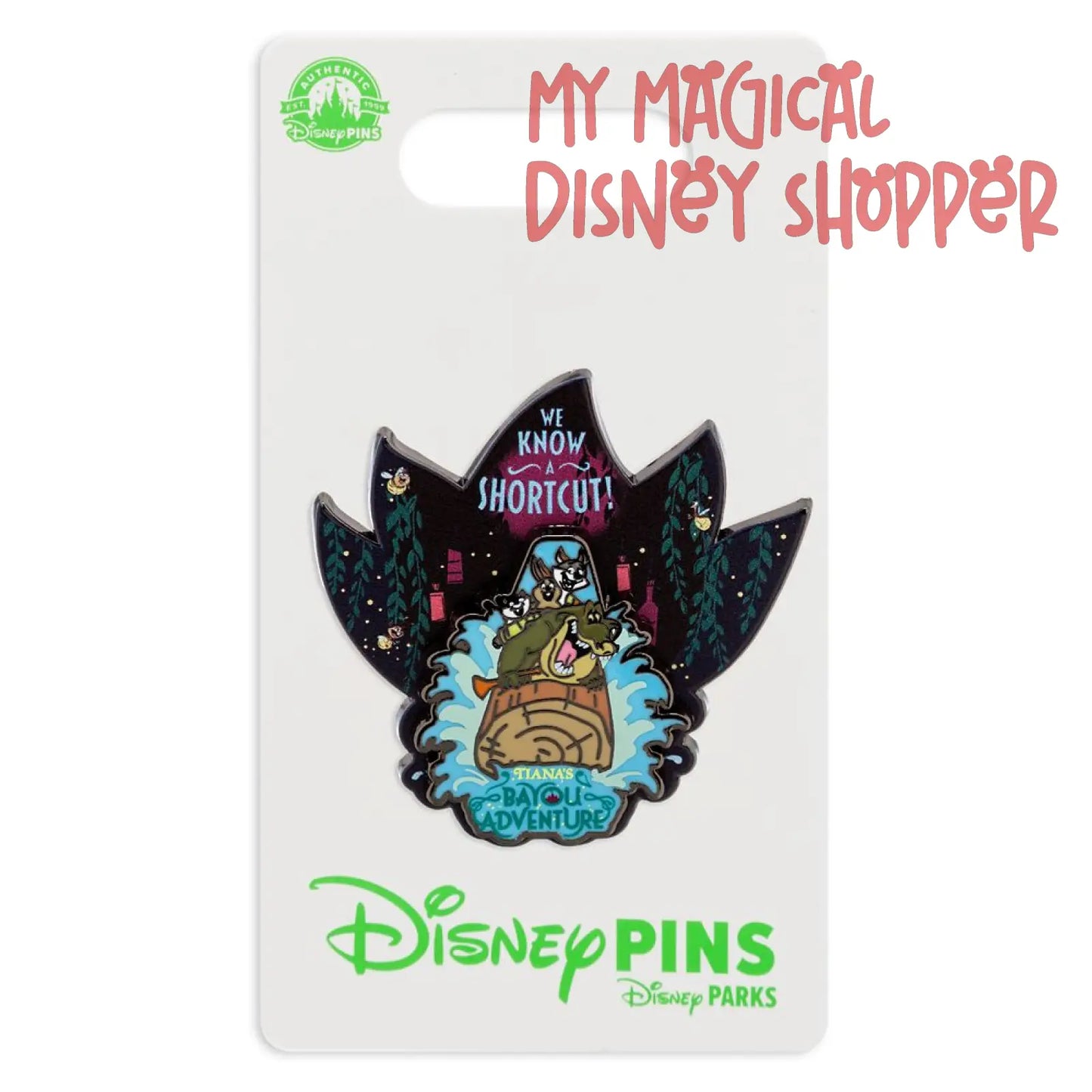 Tiana's Bayou Adventure Louis & Critters Pin